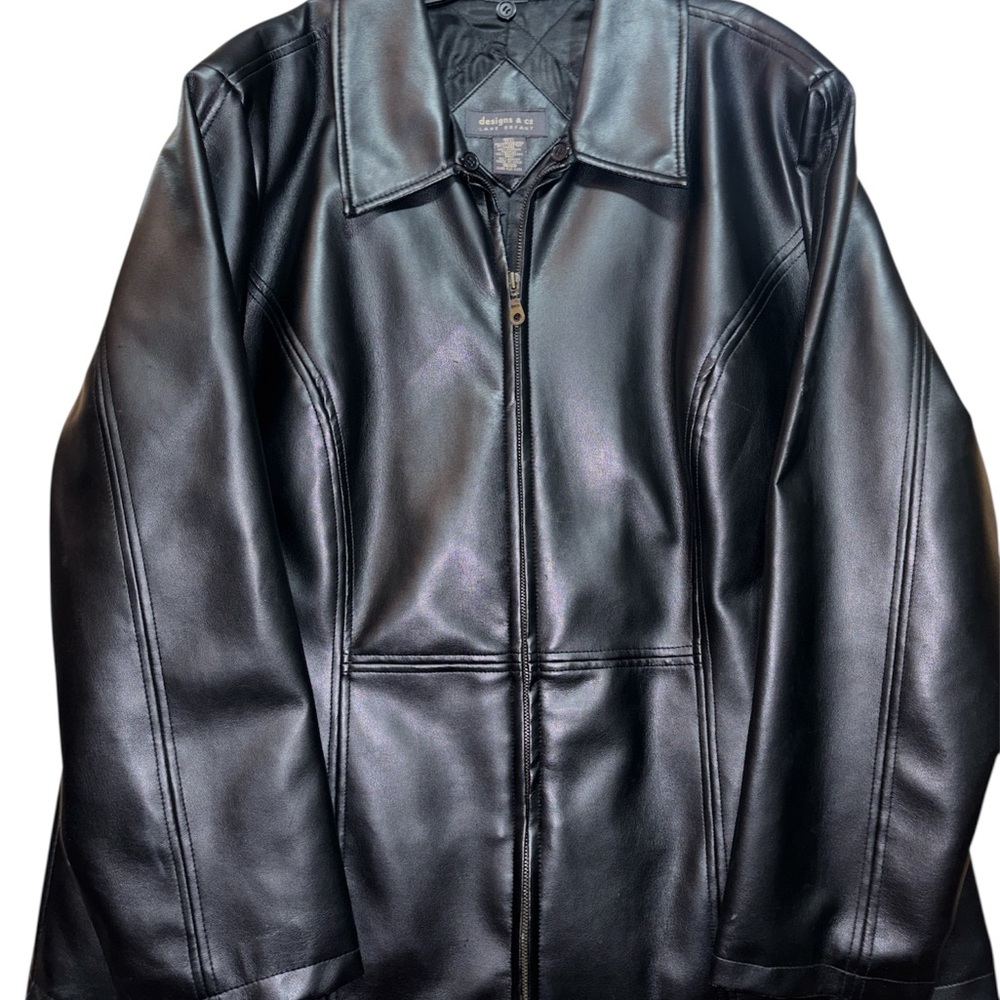 Lane Bryant Black Leather Jacket